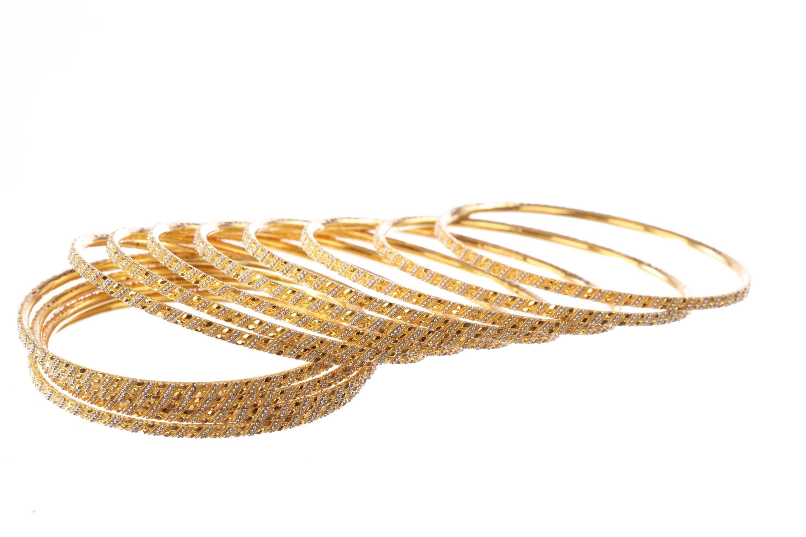 Buy Sitakshi Gold Kada Bangles 22 KT yellow gold (27.8 gm). | Online By  Giriraj Jewellers